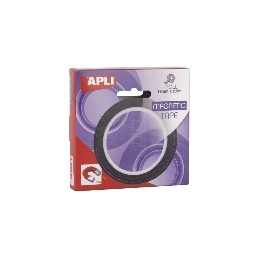 CINTA ADHESIVA APLI MAGNETICA 2,5m x19 m