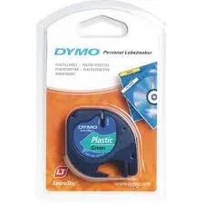 CINTA ROT.DYMO LETRATAG PLAST.NG.s/VERDE